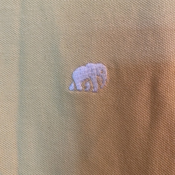 Banana‎ Republic Men’s Cotton Polo Shirt Yellow Size XL Preppy Casual - Picture 2 of 5